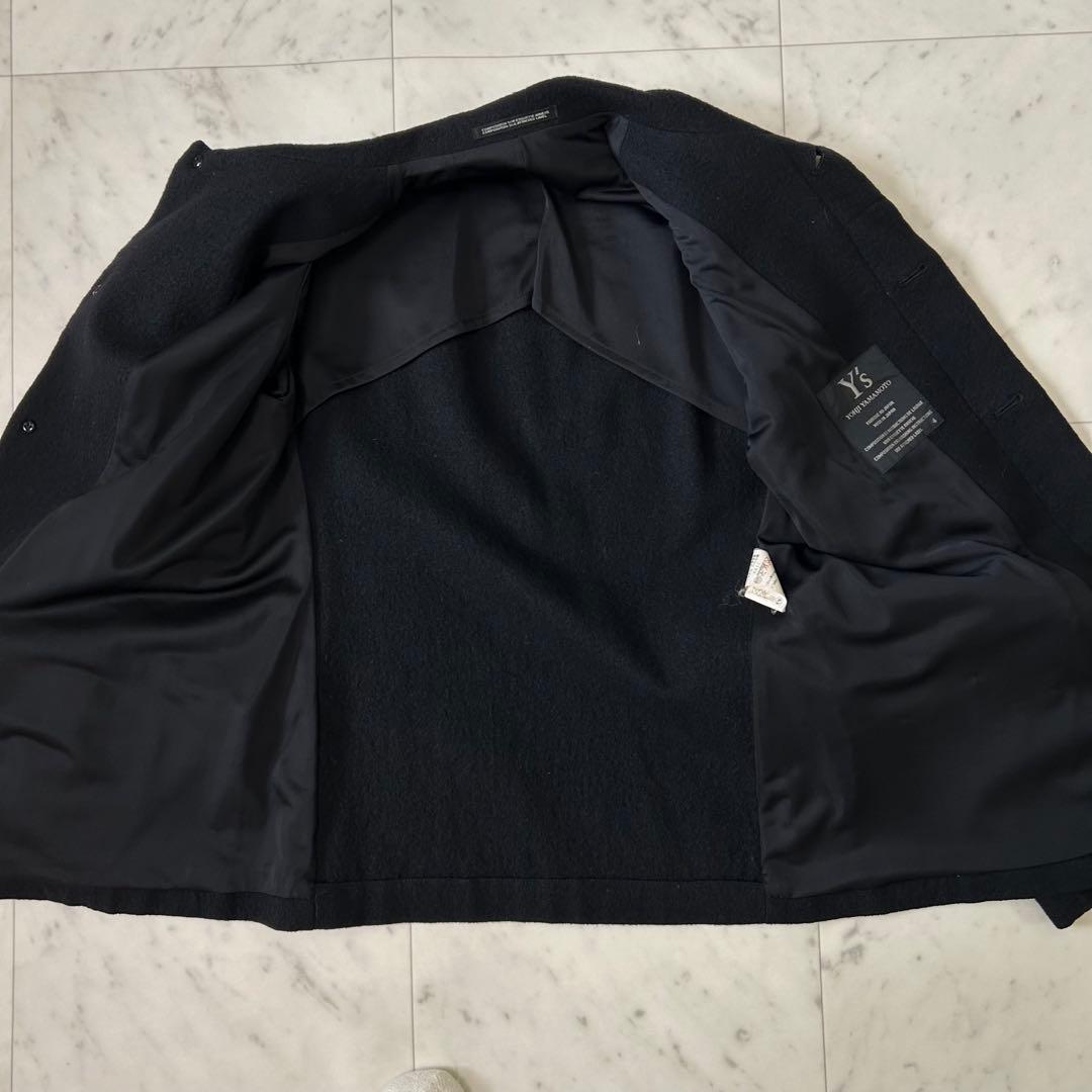 人気　ヨウジヤマモト　Y’s コート　黒　ウール