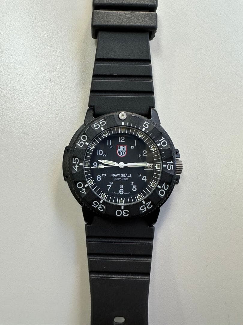Luminox Navy Seals ブラック ラバーベルト
