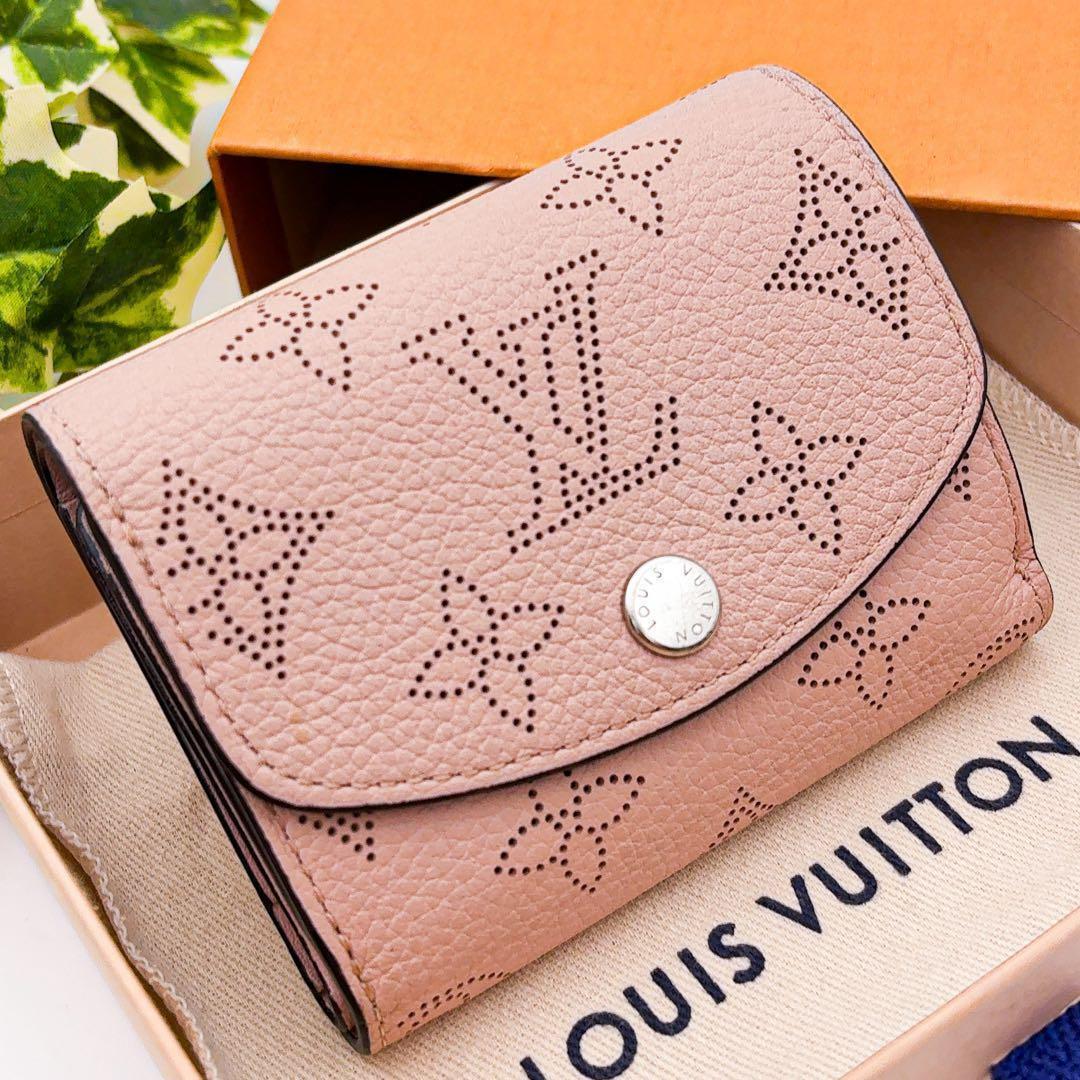 【超美品】ルイヴィトン マヒナ ポルトフォイユ イリスXS マグノリア 三つ折り