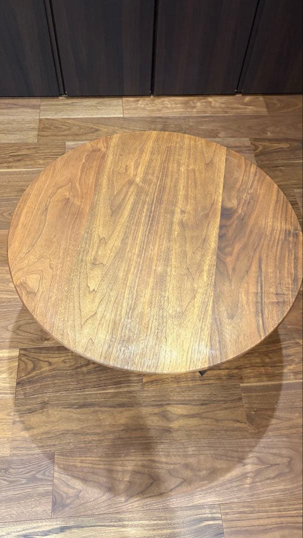 【未使用品】リッツウェル 円形木製テーブル ※人気品の為、早い者勝ち！