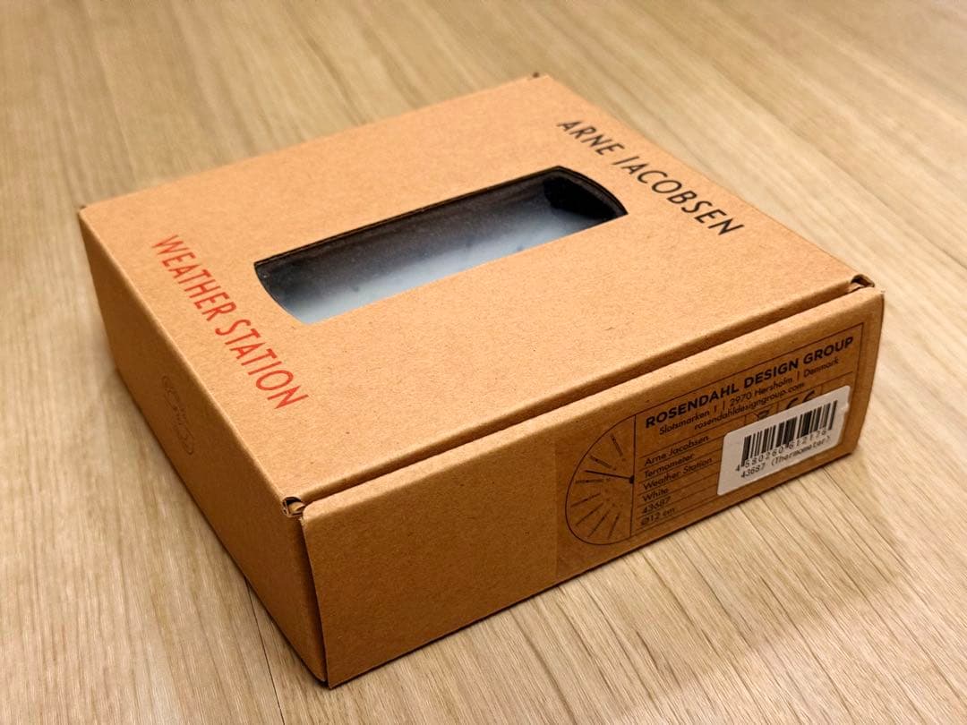 アルネ・ヤコブセン バンカーズ 12cm 壁掛け 時計 温度計 湿度計 3点