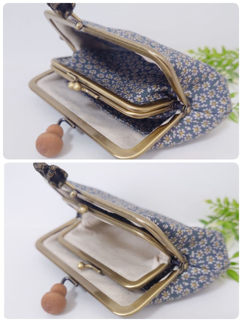 うさこ〜 リバティ リトルマーガレット がま口 ポーチ 3点