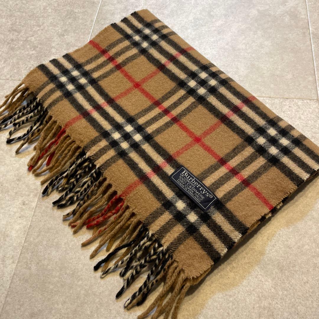 Burberry カシミア　100% ノバチェック　カマフラー　美品