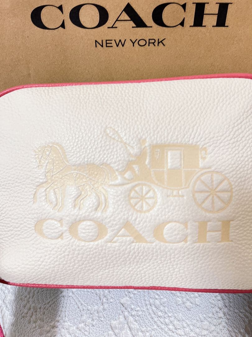 【美品】COACH コーチ ショルダーバッグ カメラバッグ 斜め掛け チャーム付