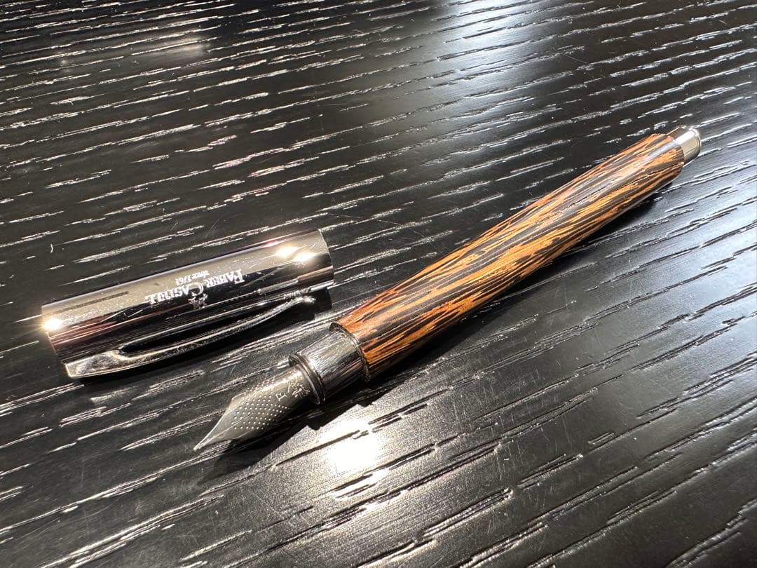 ア*ム様 ファーバーカステル アンビション ココスウッド 万年筆 F