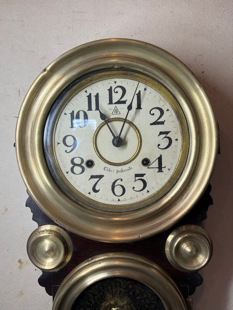 四つ丸　だるま時計　柱時計　古時計　振り子　レトロ　ゼンマイ　ボンボン　精工舎