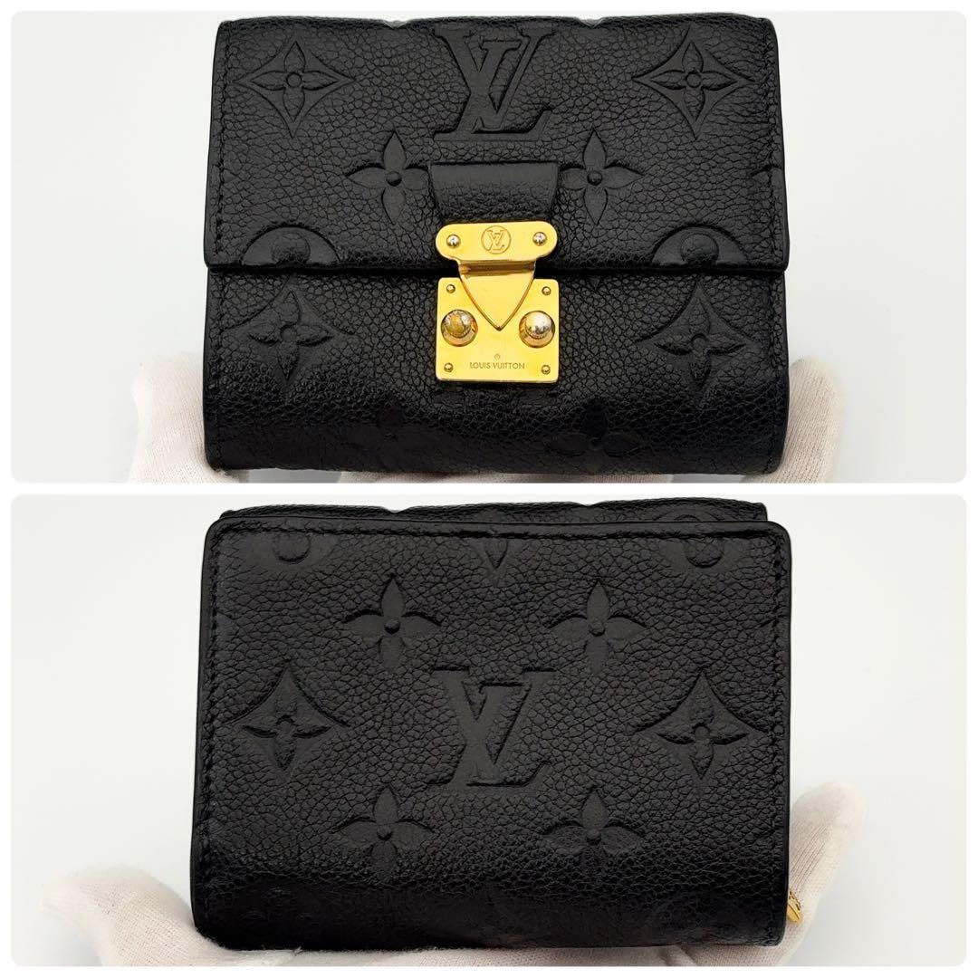 現行モデル★美品★ルイヴィトン アンプラント メティス コンパクト 黒 折り財布