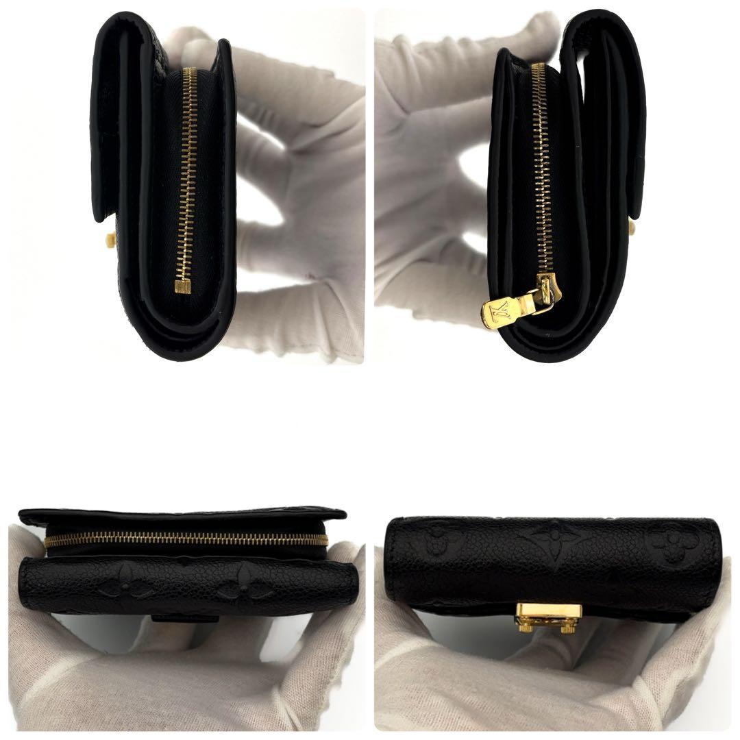 現行モデル★美品★ルイヴィトン アンプラント メティス コンパクト 黒 折り財布