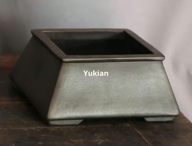 四方束口盆 紫砂の鉢 盆栽鉢 植木鉢 小品盆栽鉢 大品盆栽鉢