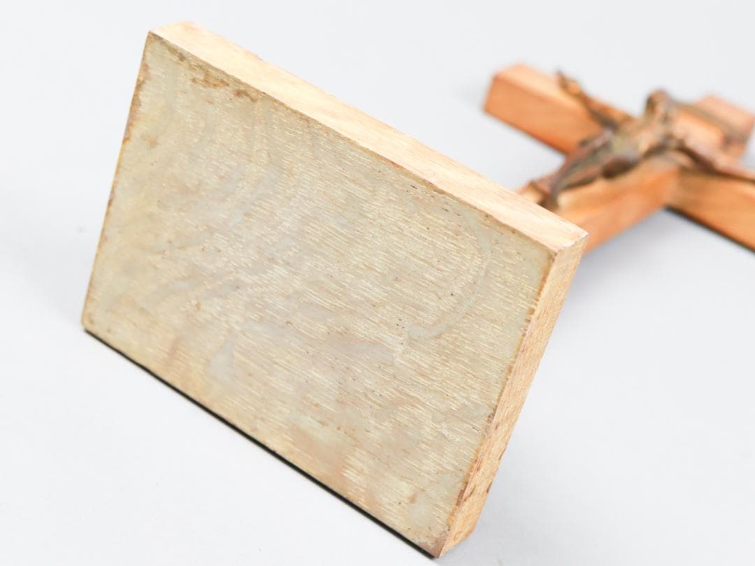 INRI 木製十字架 磔刑のイエス・キリスト像 十字架の道行