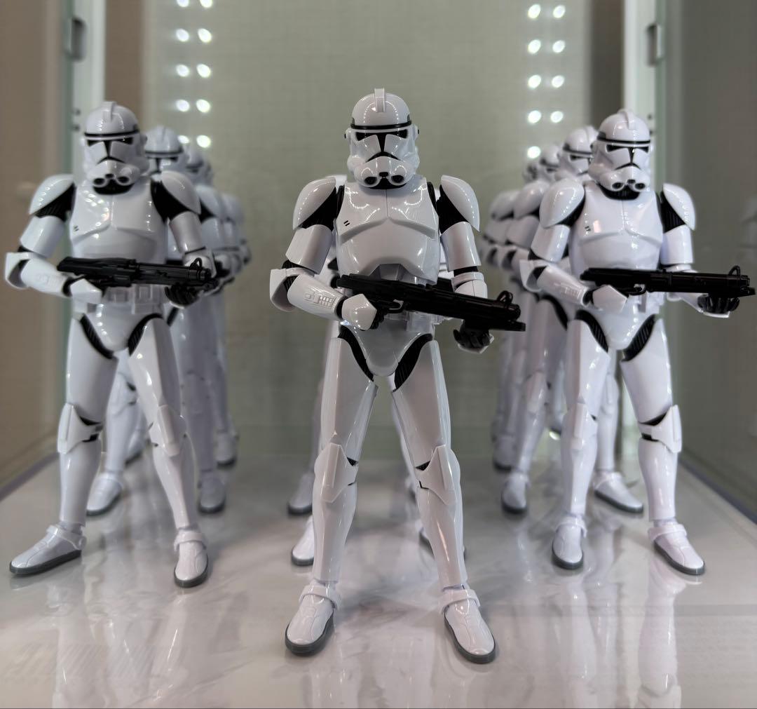 クローン軍団 13体＋ストーム部隊3体 プラモセット　（組立済）【軍団増強向け】