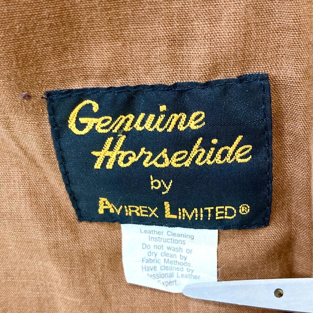 AVIREX A-2 フライトジャケット 馬革 ホースハイド ブラウン 36