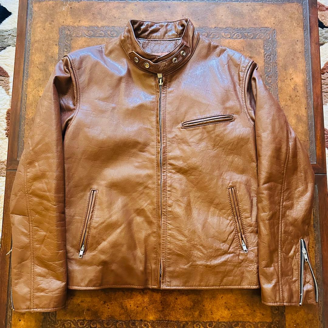 HORN WORKS シングル ライダースジャケット 本革！水牛革！肉厚