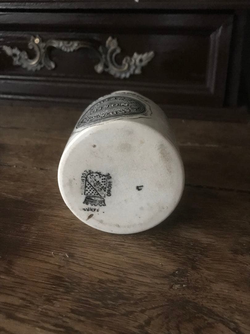 フランス　古い　マスタードポット