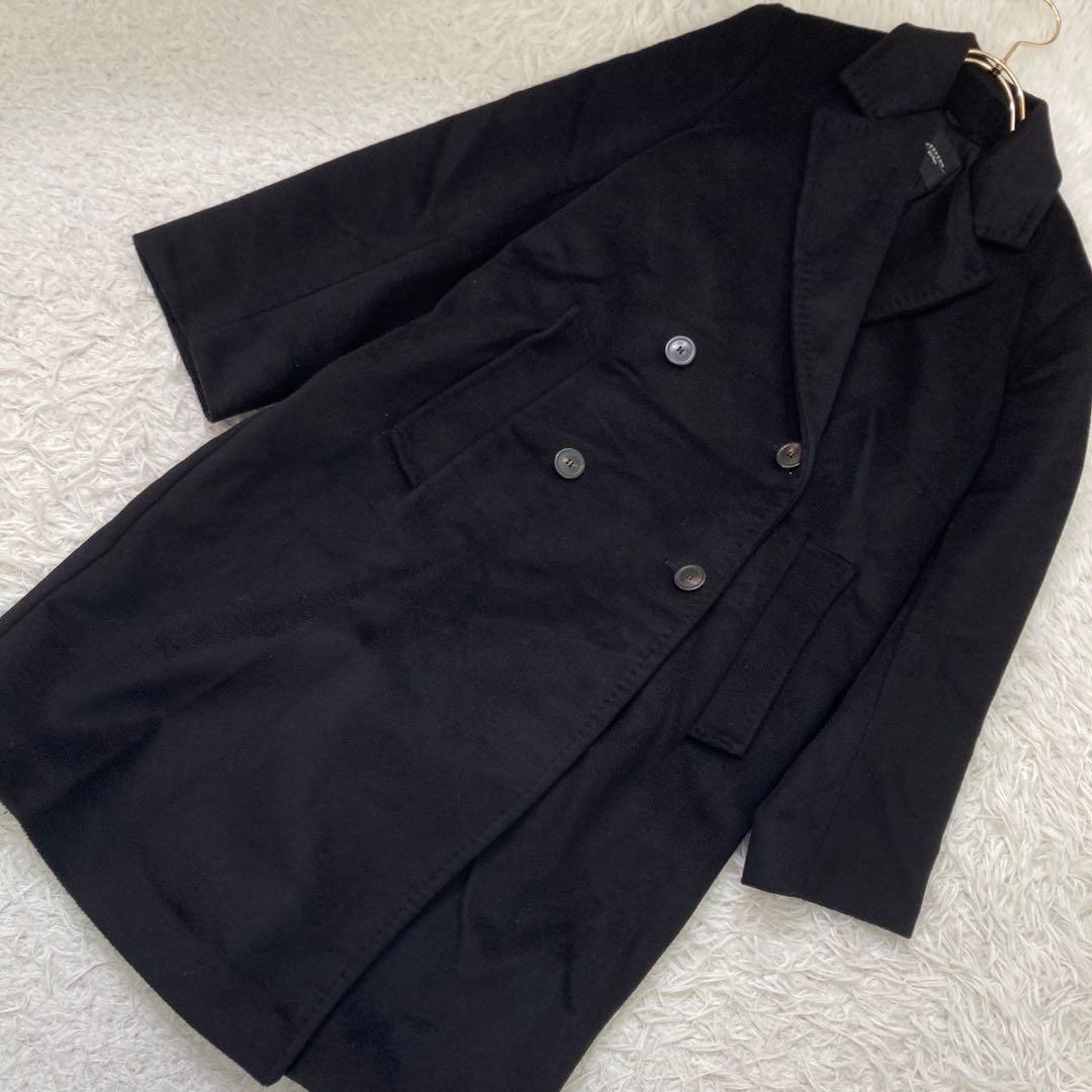 Max mara ウールコート ブラック 38 上品 フォーマル 大人