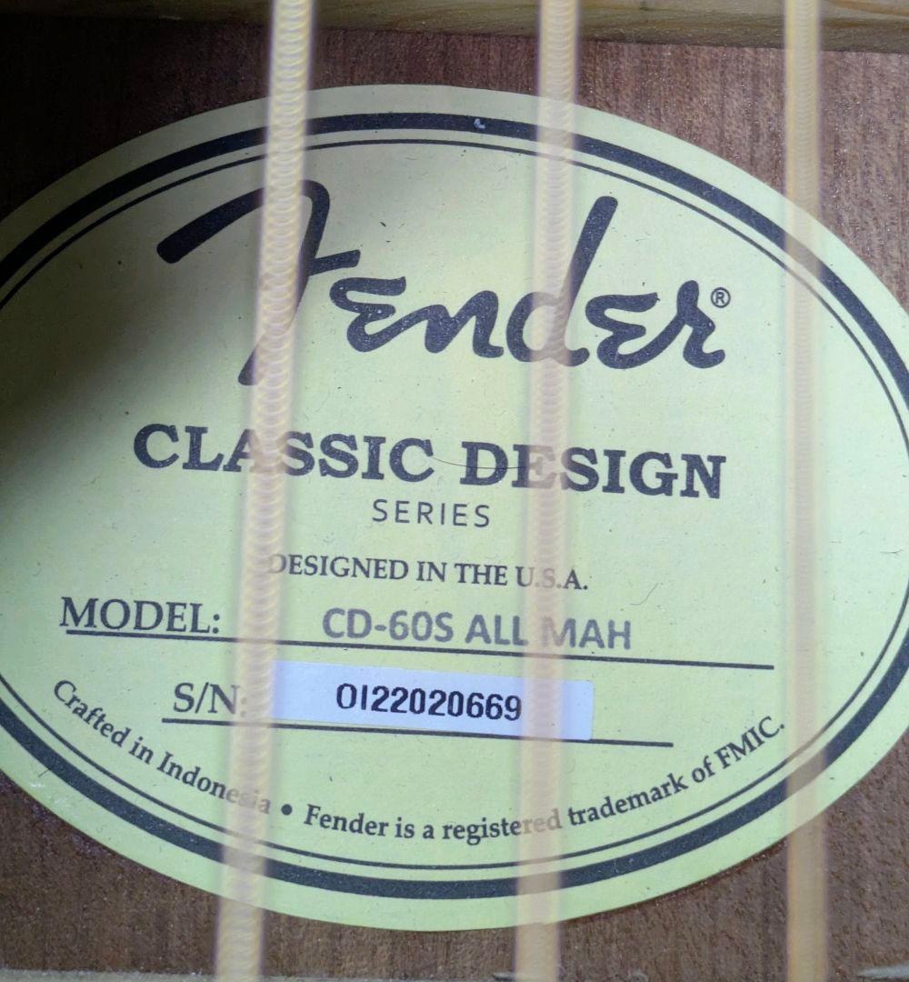 fender CD60S アコギ