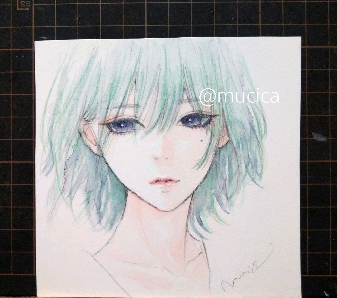 手描きイラスト　水彩画　オリジナル　アナログ　原画