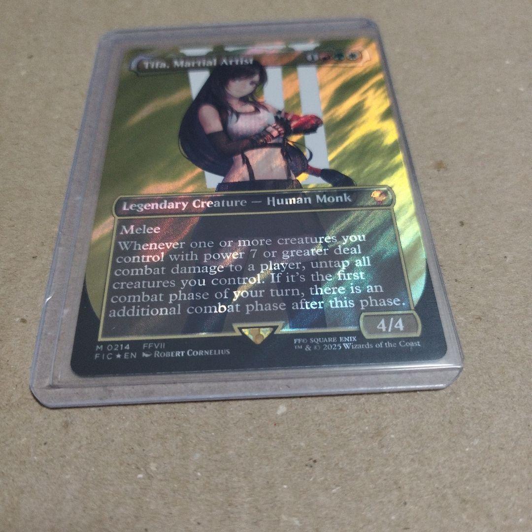 【サージfoil】MTG 格闘家、ティファ FIC ボーダーレス 英語版