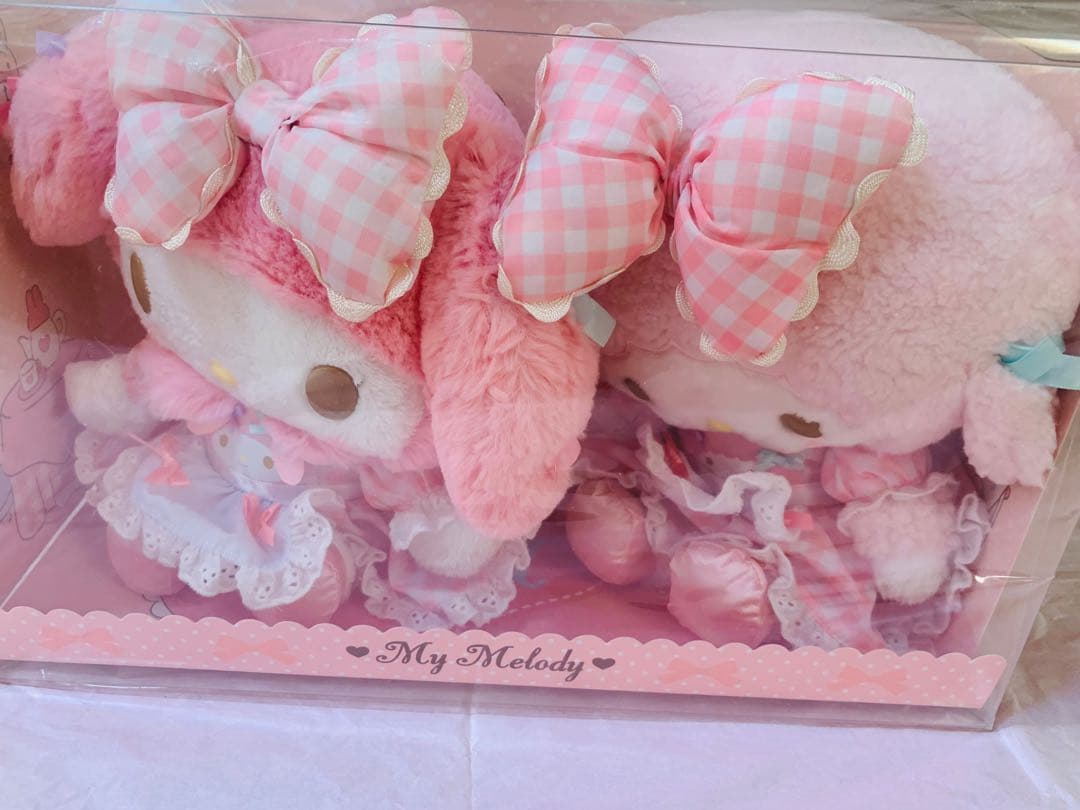 y*a様 マイメロディ マイスウィートピアノ おそろいデザインぬいぐるみ リボン