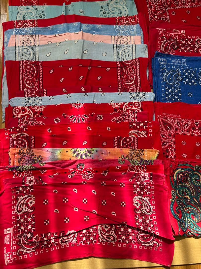 jmrx67さん専用 80s 90s アメリカ製バンダナ 40枚セット