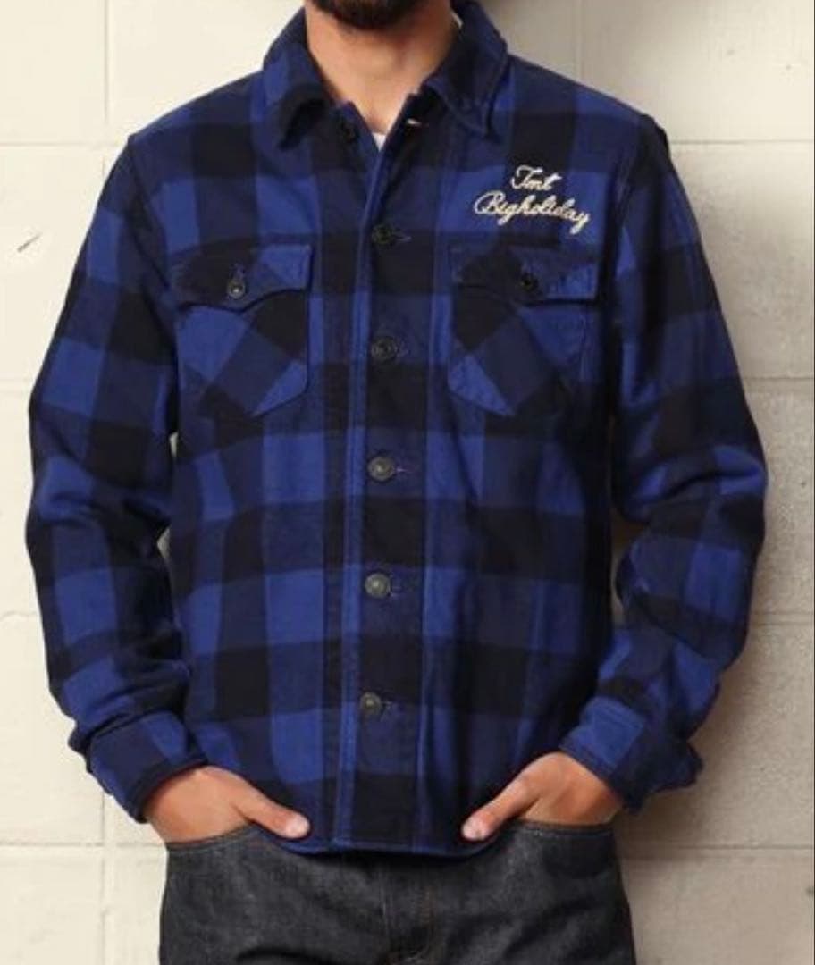 TMT PIECE DYED BUFFALO CHECK SHIRTS Lサイズ