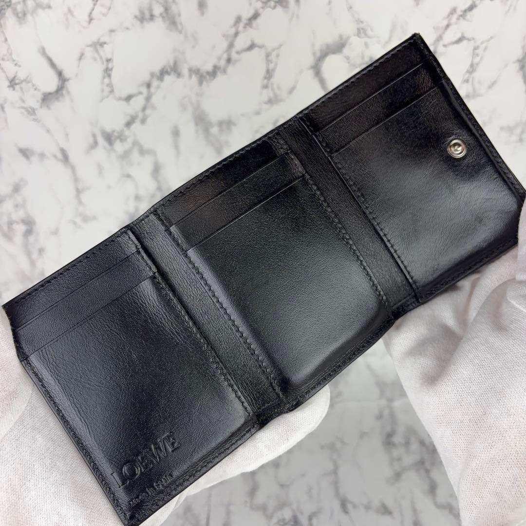 101 LOEWE 三つ折り財布　トライフォールドウォレット　アナグラム