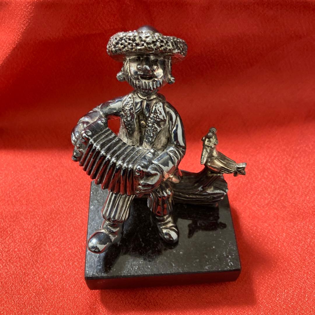 Frank Meisler シルバー925 アコーディオンを持つ男性