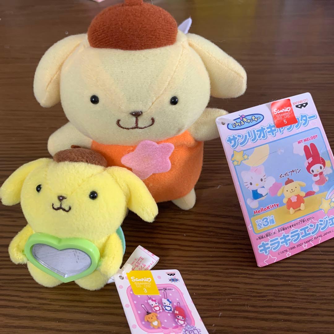 エンジェル　ポムポムプリン　天使　マスコット　ぬいぐるみ　バンプレスト