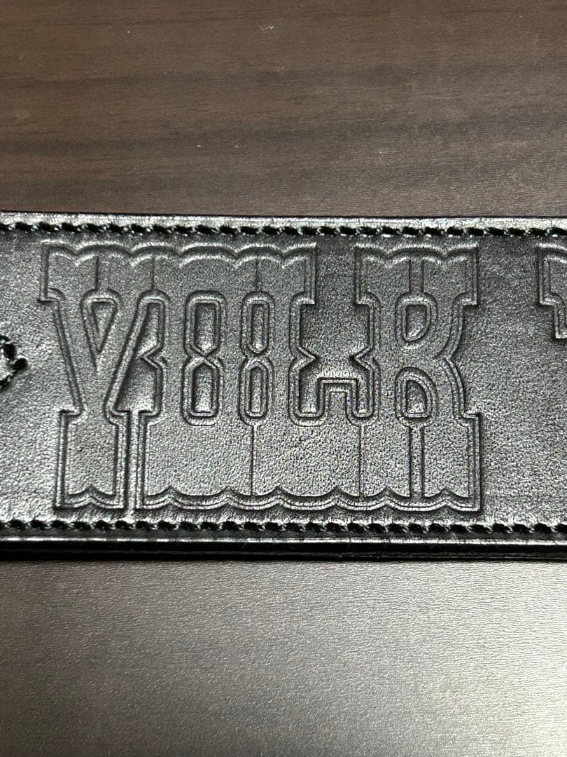 〈美品〉VOLK V-9 LEATHER BELT ブラック