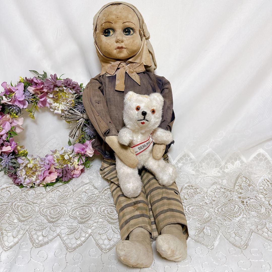 11/25 バナナ猫様　　❤️アンティークドール2体セット❤️