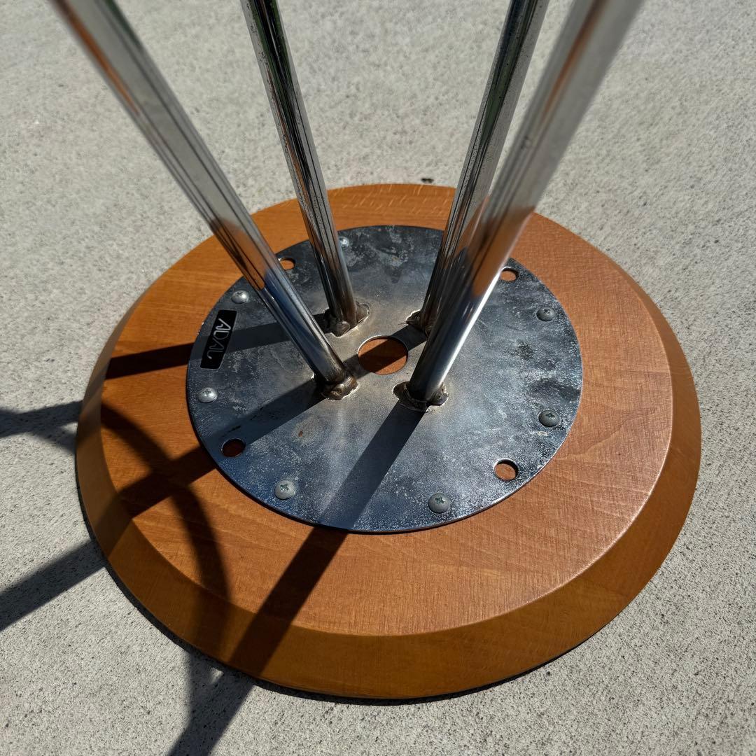 ACTUS　スツール　2脚セット　木製　円形座面　カウンターチェア