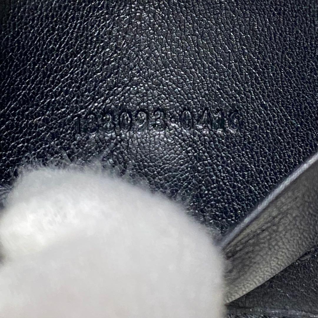 新品級✨グッチ6連キーケース GG総柄シマ黒レザーゴールド金具インターロッキング