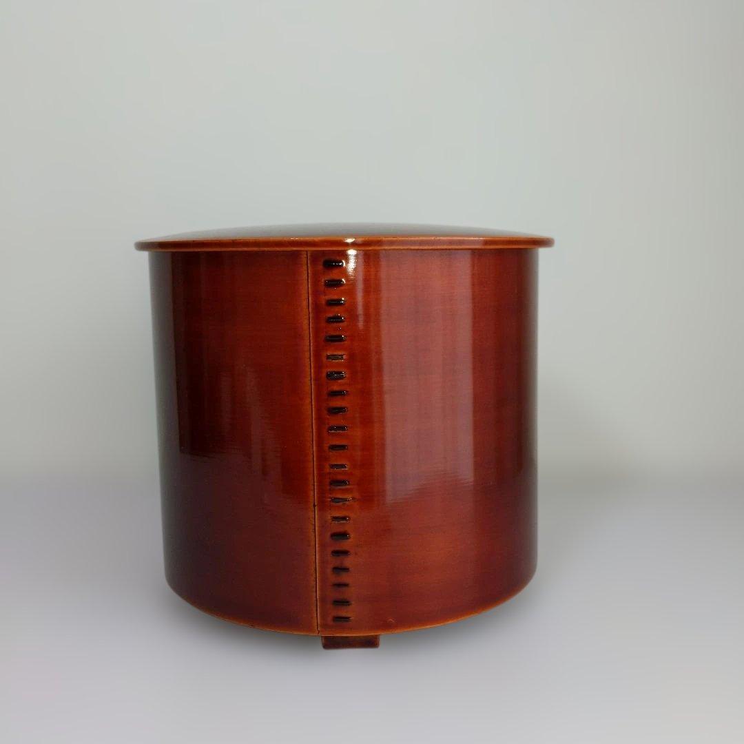 伝統工芸 飛騨春慶塗 曲水指 茶道具 紙箱付