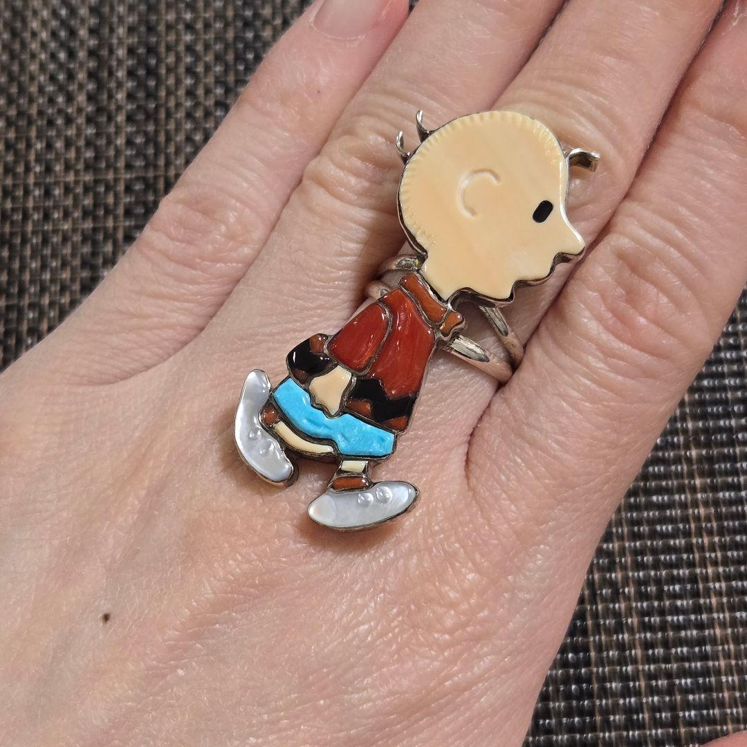 マ*︎様 ズニ族 Andea・Lonjose チャーリーブラウン リング シルバ