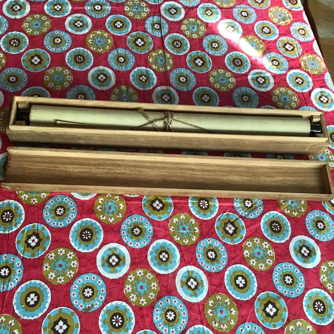 骨董　古美術　金島桂華　甲冑の図　掛け軸　直筆