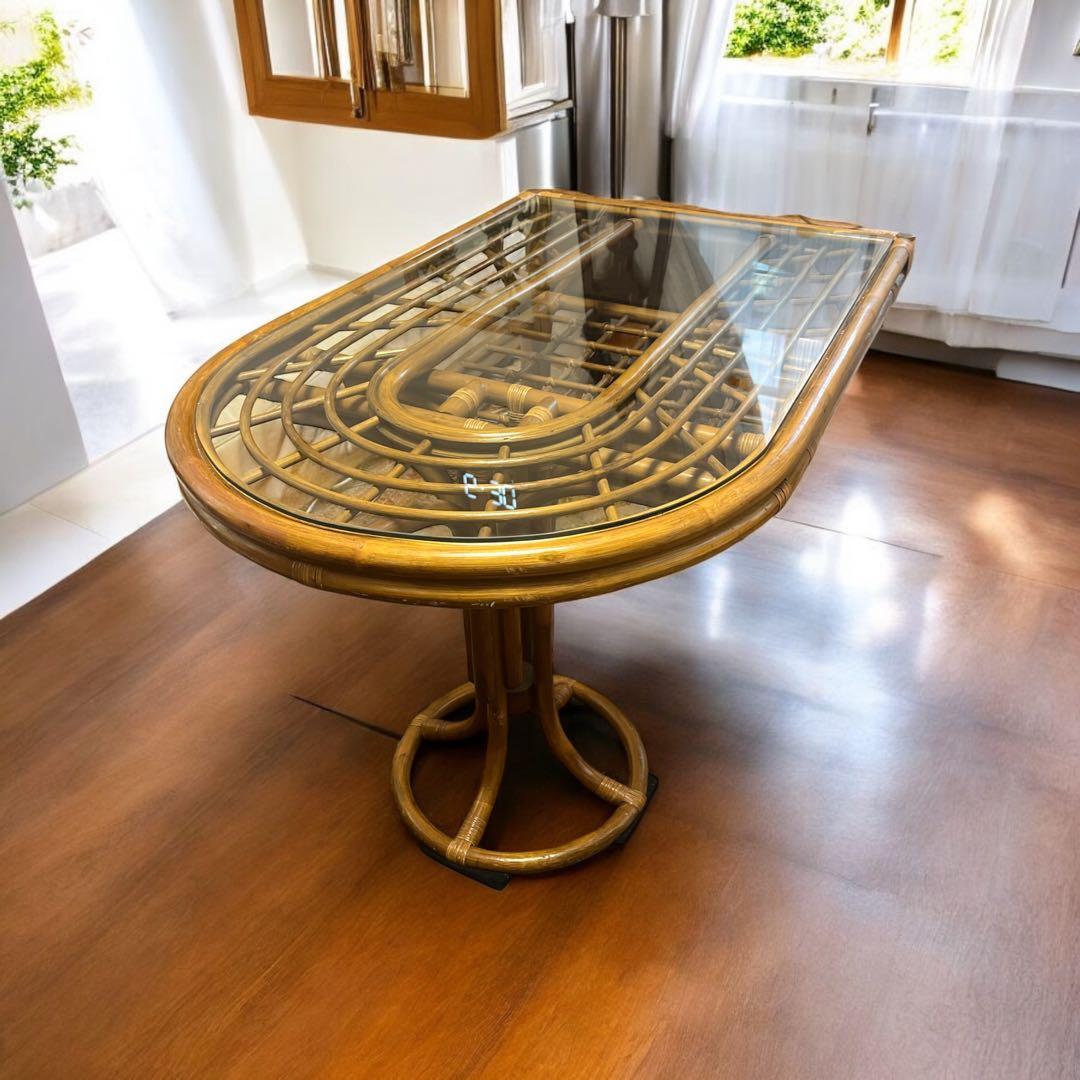 tomato レア❣️ラタン テーブル ダイニングテーブル カウンター