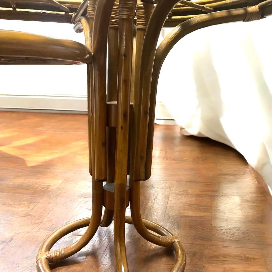 tomato レア❣️ラタン テーブル ダイニングテーブル カウンター