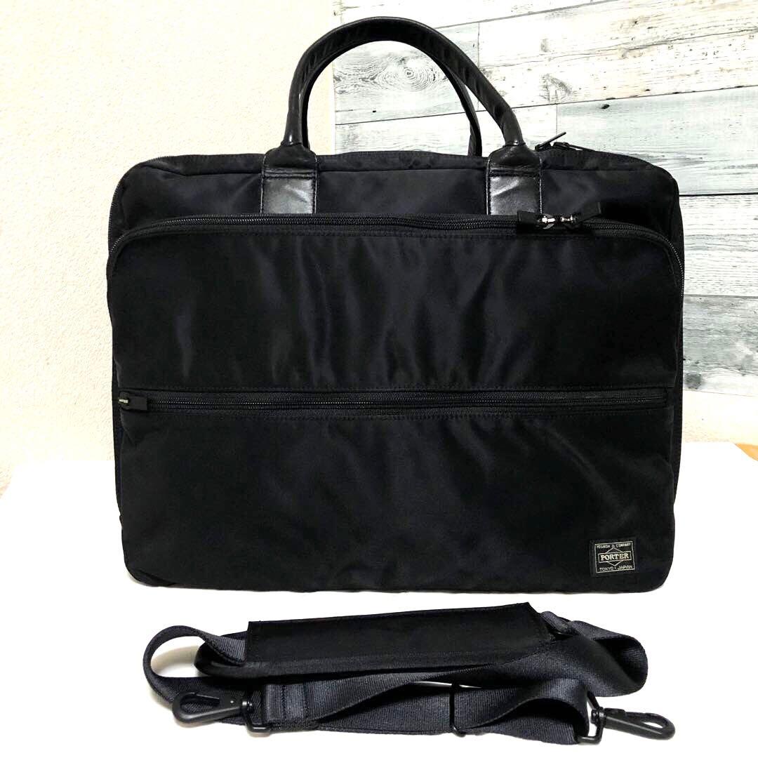 未使用級✨ポータータイム オーバーナイト 2way ボストン 3層 A4ブラック