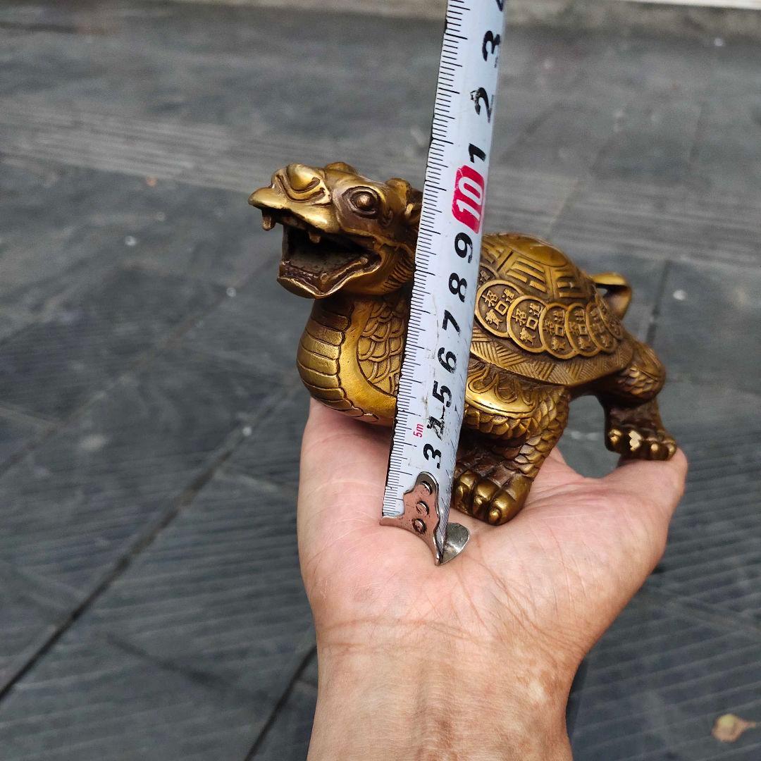 ゴシップ竜亀 装飾品 現代工芸品 美術品 置物