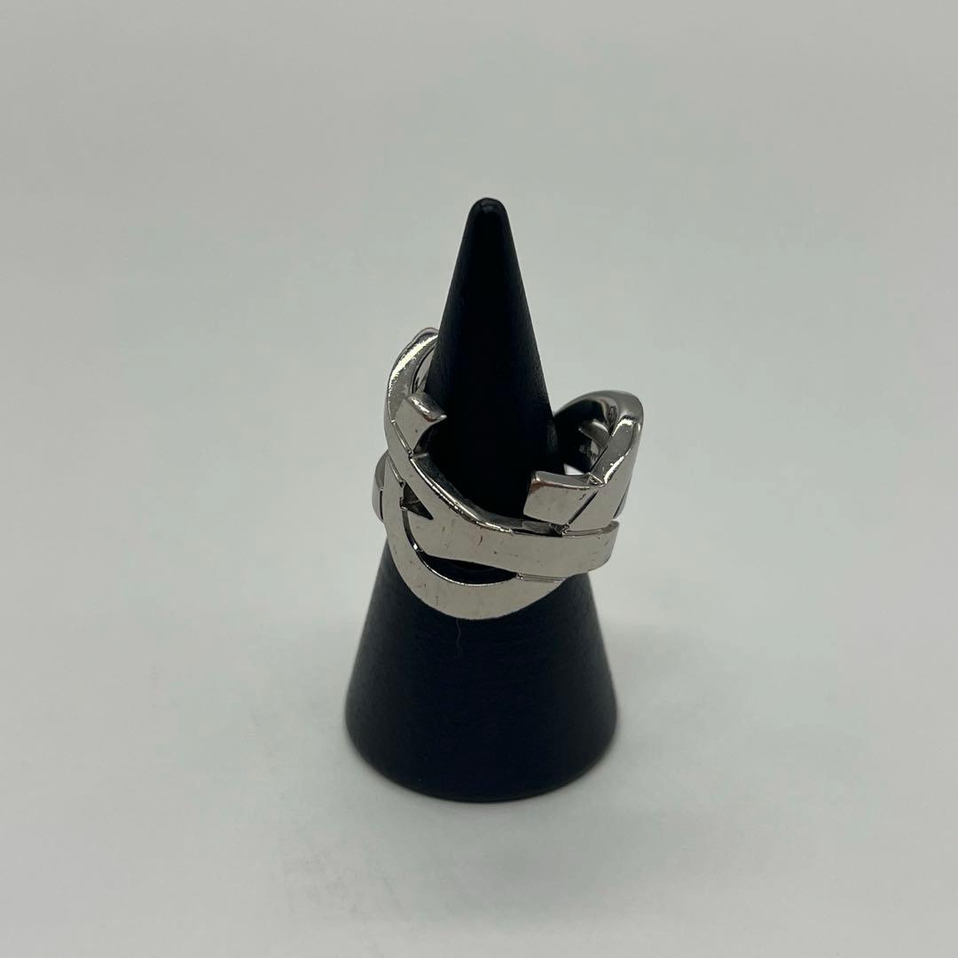 サンローランパリ SAINT LAURENT YSLロゴ リング 12号 メタル