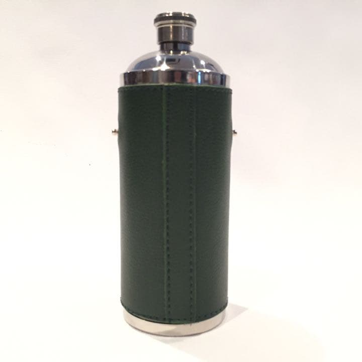 激シブ！ラフロイグ スキットル ボトル 革カバー&カップ付き