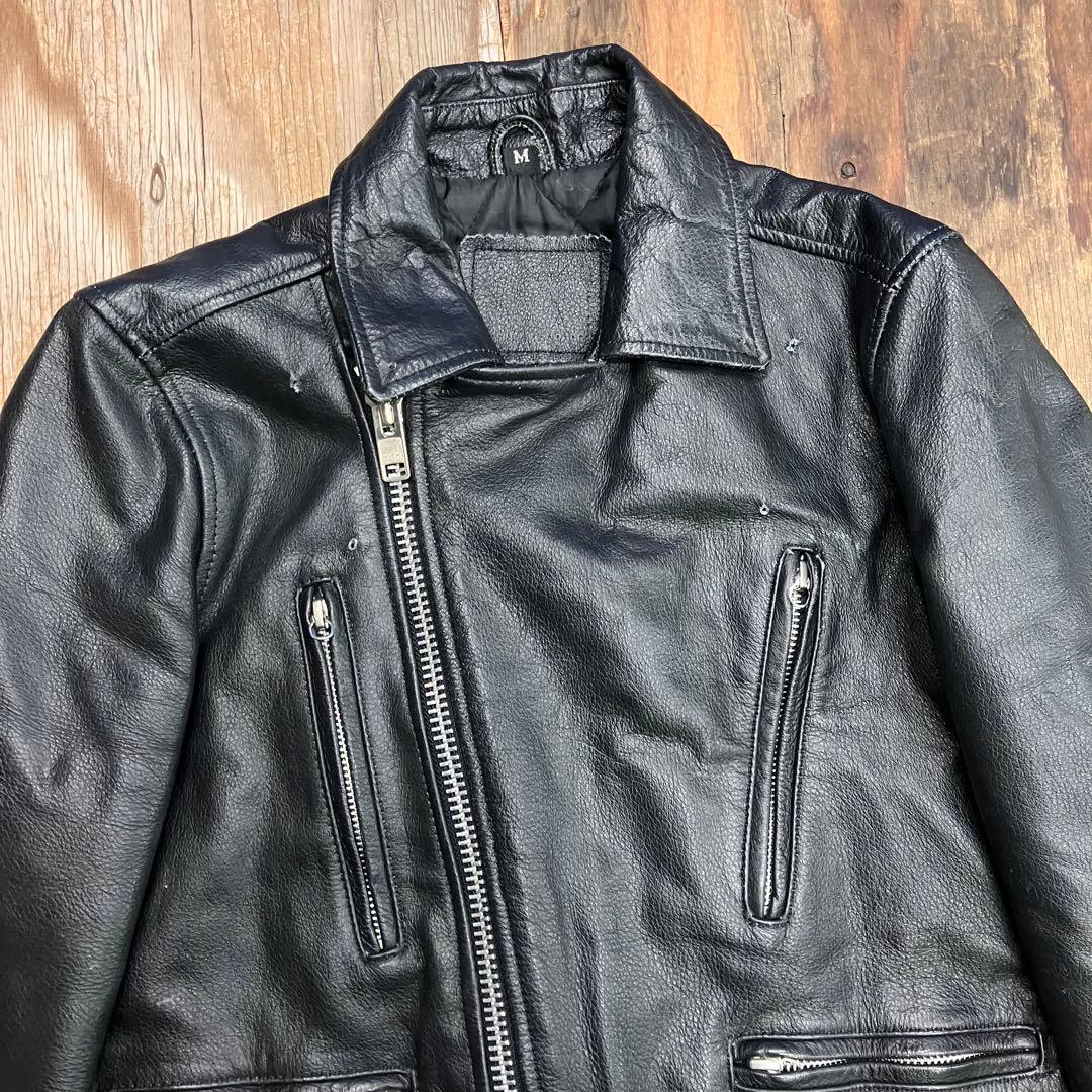 90s Freedom レザーダブルライダースジャケット 水牛革 VINTAGE