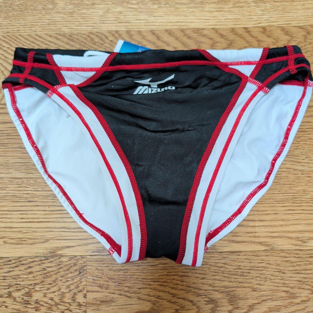 Mizuno 競泳水着 ブラック/ホワイト/レッド