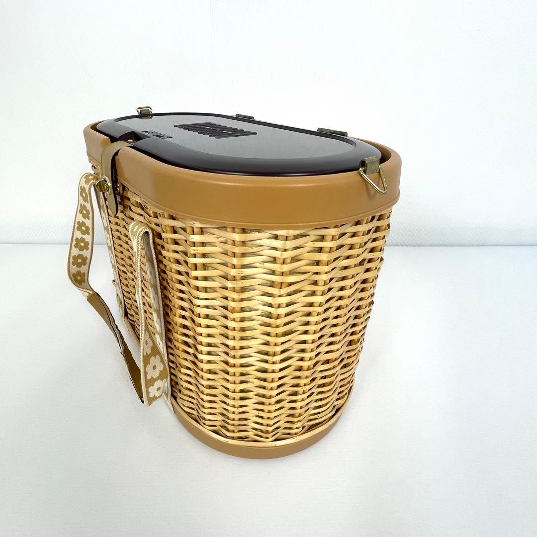 ボンビアルコン （I♡PETS）ラタン ペットキャリー 籐カゴ