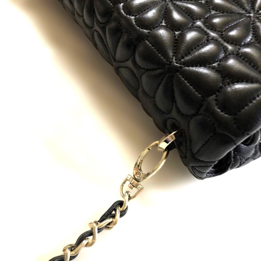 ［美品・希少］ケイトスペードニューヨーク　キルティングチェーンショルダーバッグ黒