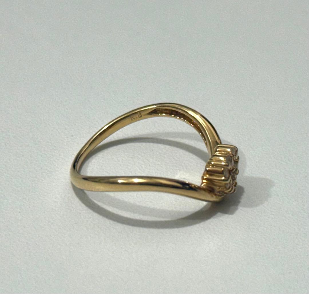 k18 ハート11号リング
