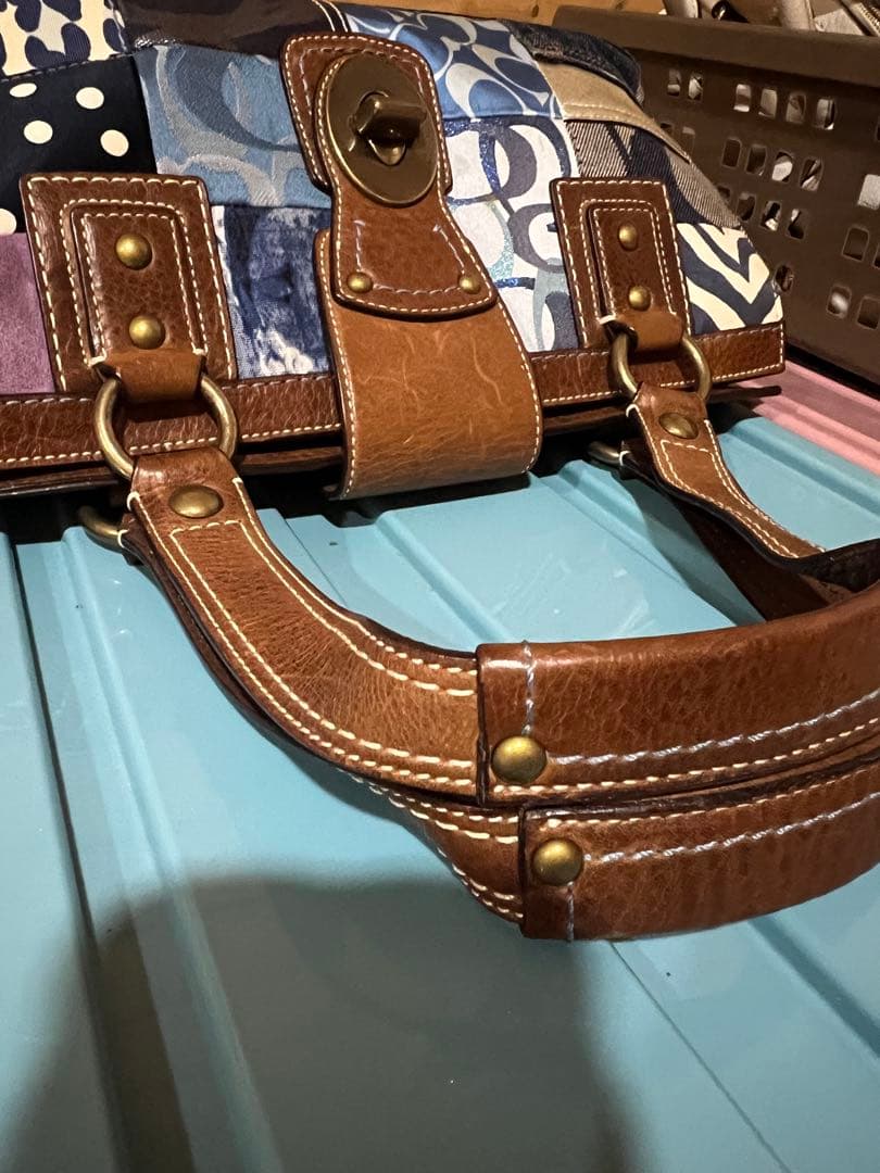 パッチワークデザイン ハンドバッグ