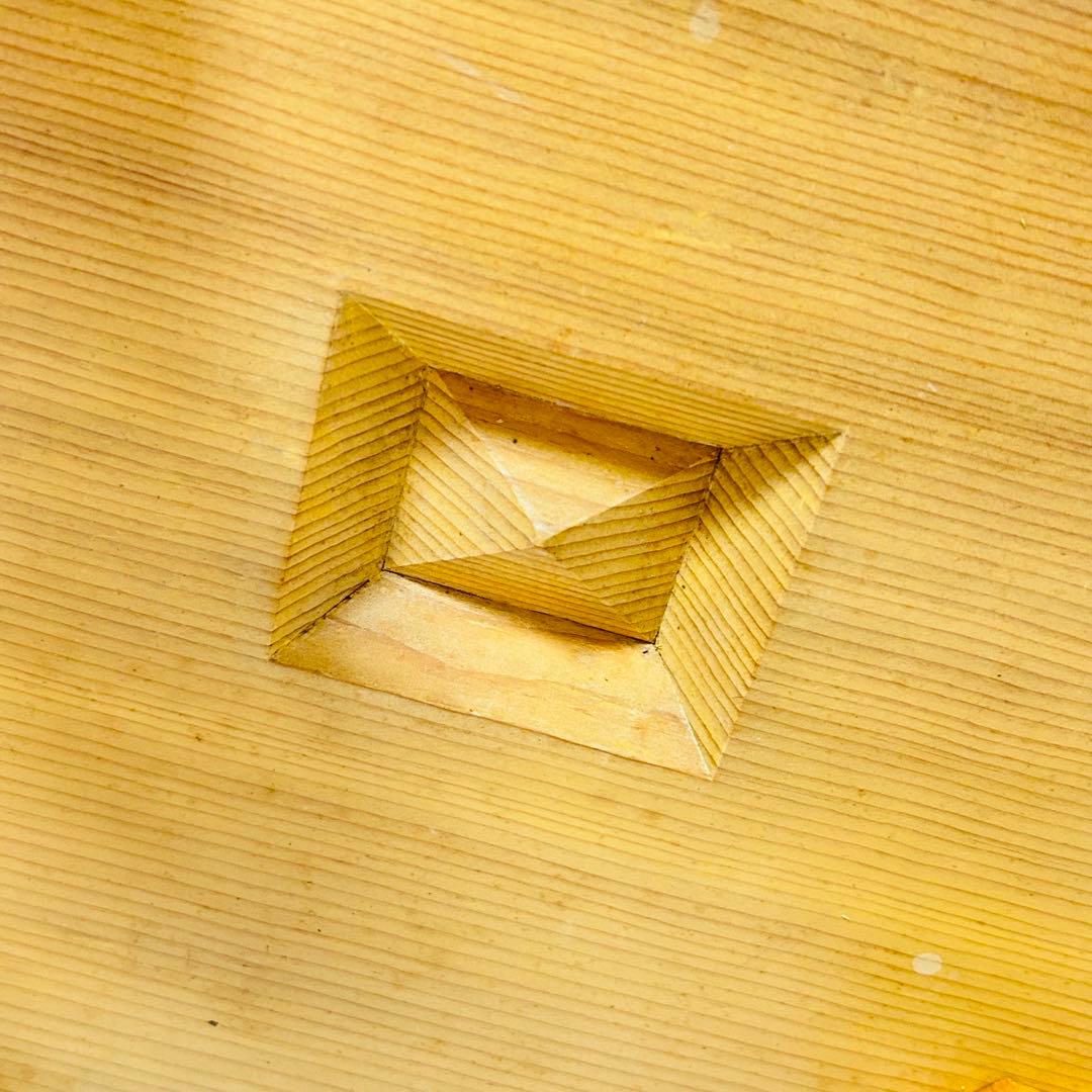 【希少美品】【特大6.7寸】高級囲碁盤 本榧 天地柾目 ヘソ・脚付き