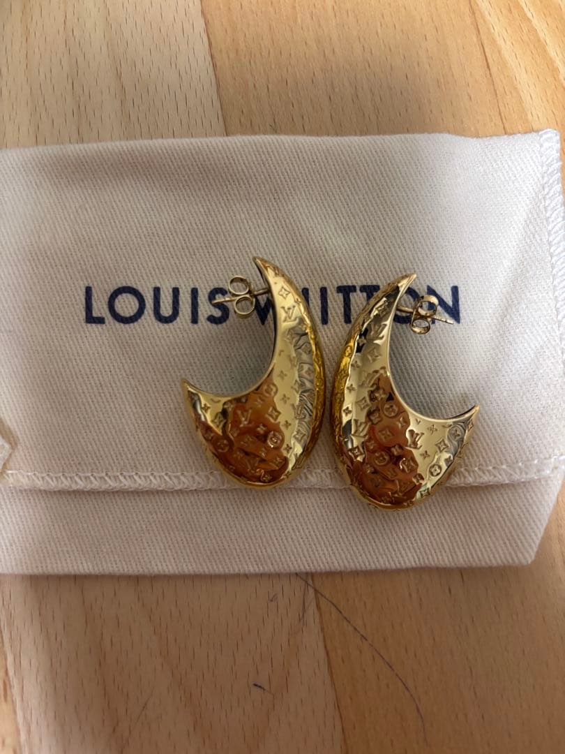 ルイヴィトン　LOUIS VUITTON　ピアス　ナノモノグラム