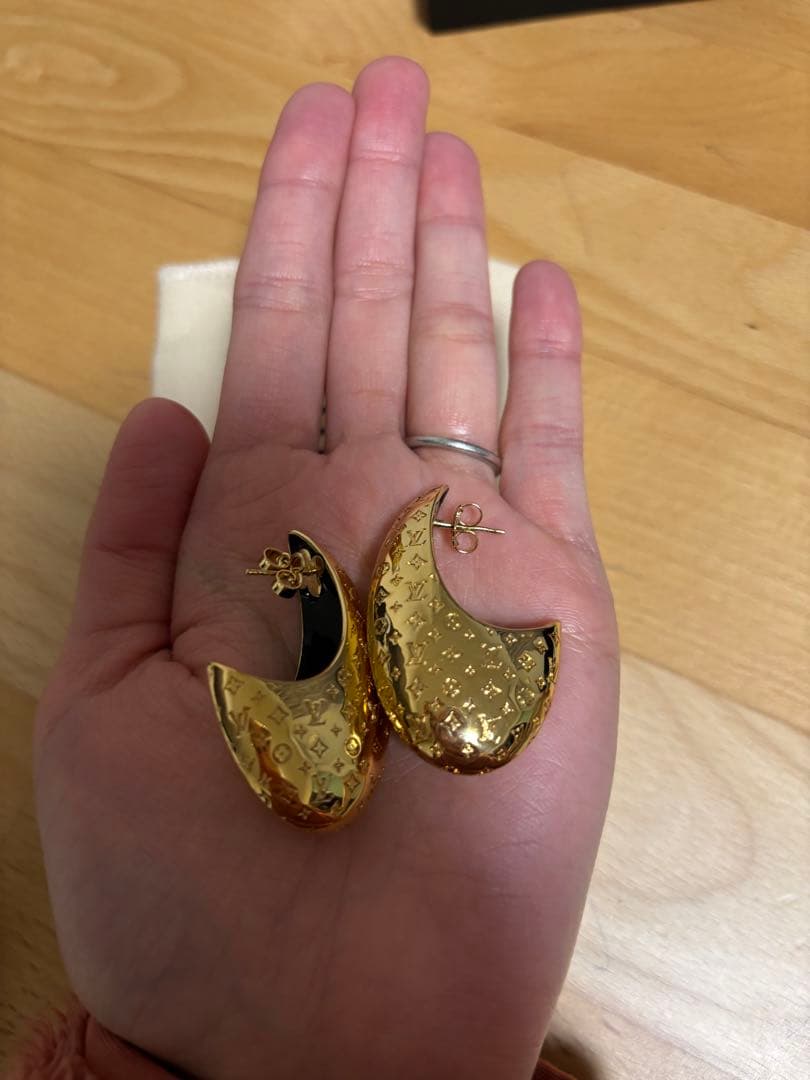 ルイヴィトン　LOUIS VUITTON　ピアス　ナノモノグラム